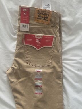 Levi's 511 Slim Stretch Jeans - Khaki Tan